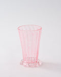 Murano Pink Vertical Stripe Glasses with Clear Base