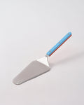 French Made Tart Server - Pastel Blue & Red