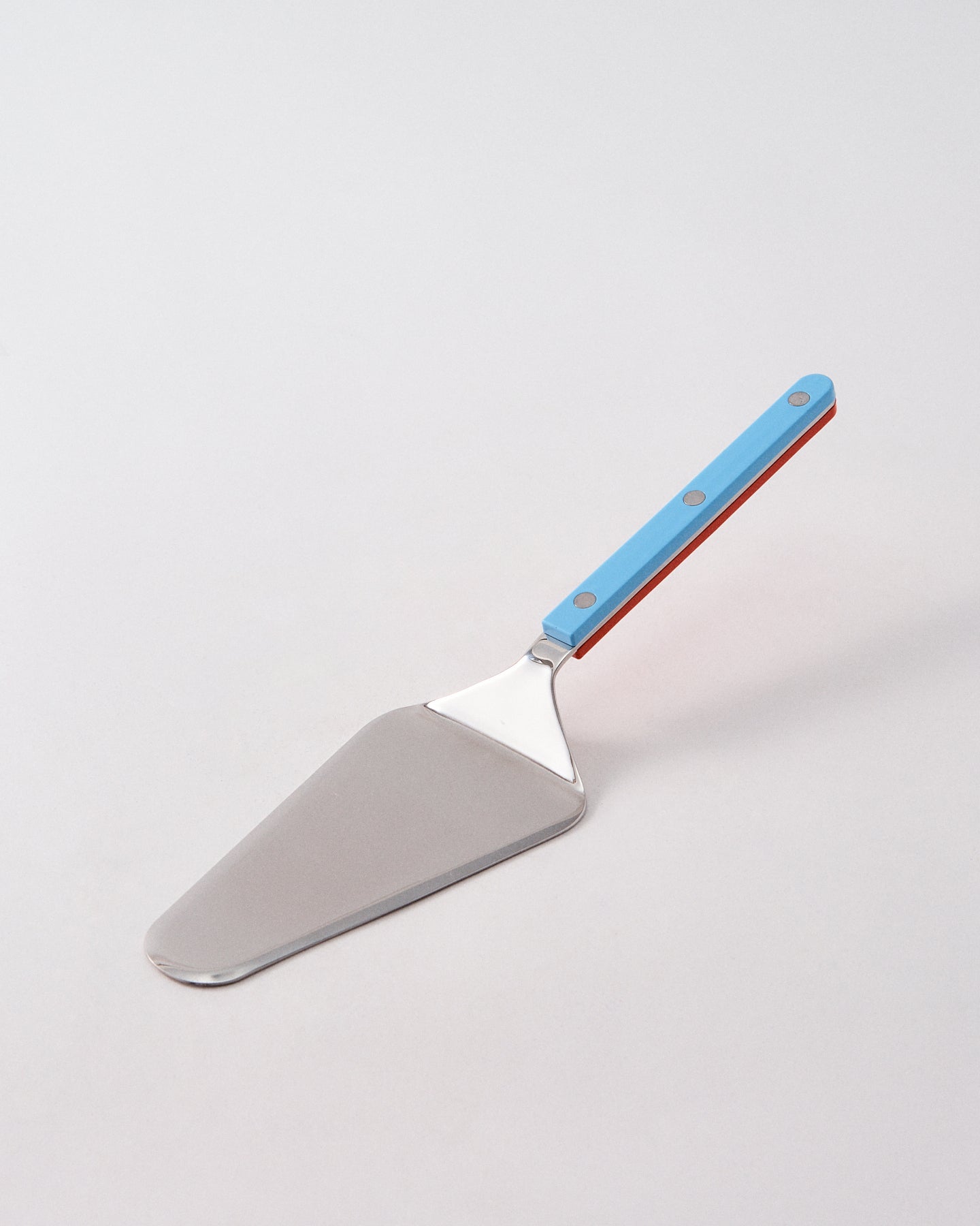 French Made Tart Server - Pastel Blue & Red