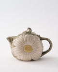 1980s Hand Painted Ceramic Daisy Teapot