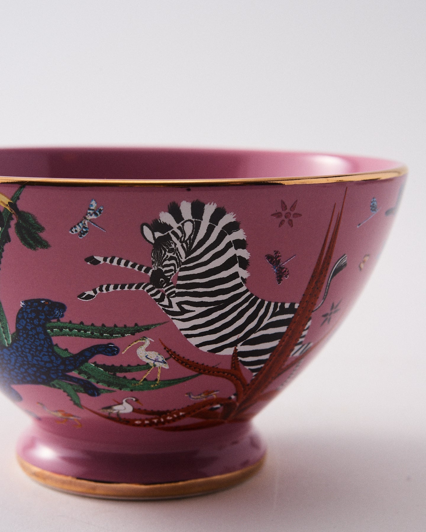Italian Jungle Pink Bowl